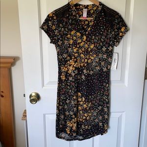 Floral shirt dress